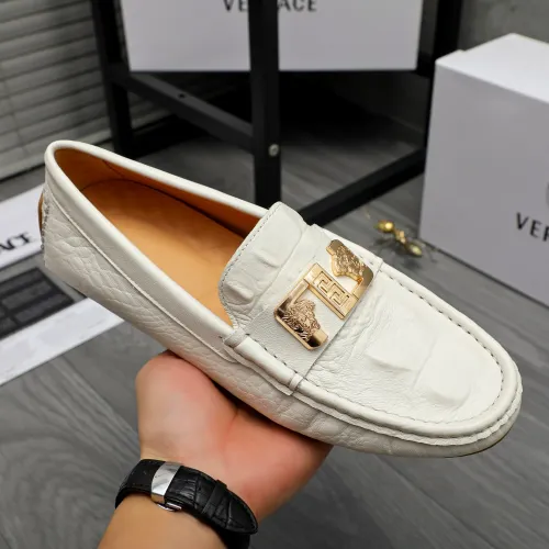 Replica Versace Leather Shoes For Men #1434072 $72.00 USD for Wholesale