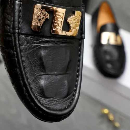 Replica Versace Leather Shoes For Men #1434074 $72.00 USD for Wholesale