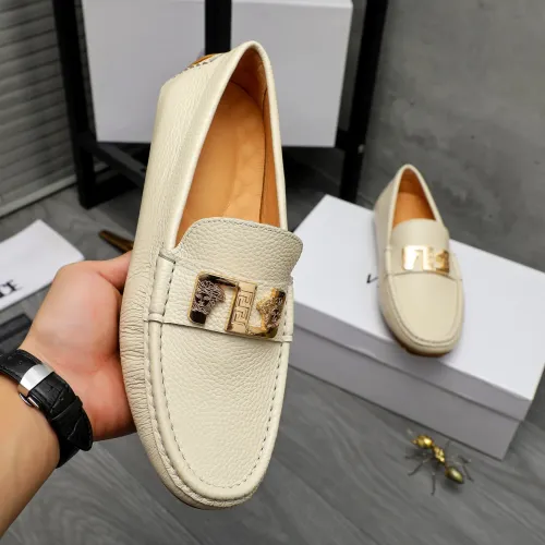 Replica Versace Leather Shoes For Men #1434075 $72.00 USD for Wholesale