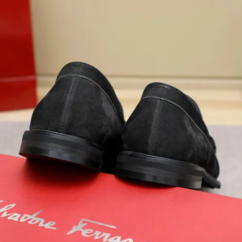 Replica Salvatore Ferragamo Leather Shoes For Men #1434139 $88.00 USD for Wholesale