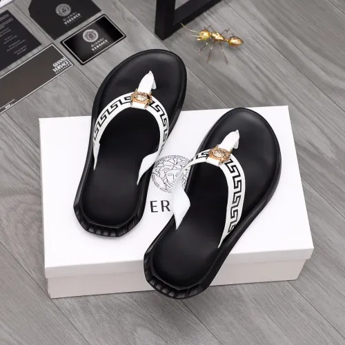 Replica Versace Slippers For Men #1434182 $45.00 USD for Wholesale
