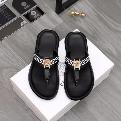 Replica Versace Slippers For Men #1434183 $45.00 USD for Wholesale