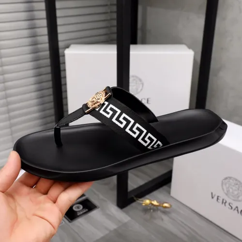 Replica Versace Slippers For Men #1434183 $45.00 USD for Wholesale