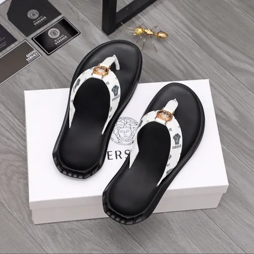 Replica Versace Slippers For Men #1434186 $45.00 USD for Wholesale