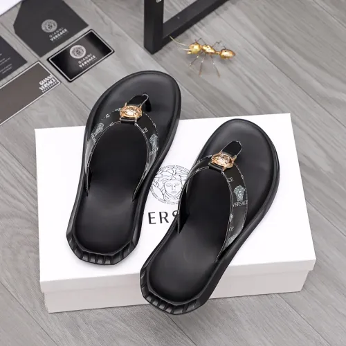 Replica Versace Slippers For Men #1434187 $45.00 USD for Wholesale