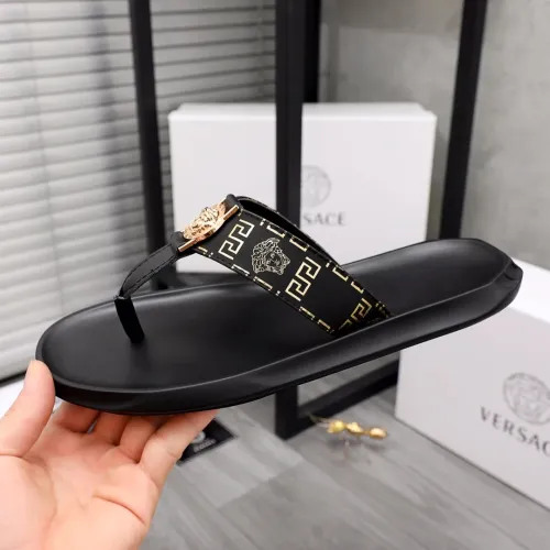 Replica Versace Slippers For Men #1434189 $45.00 USD for Wholesale