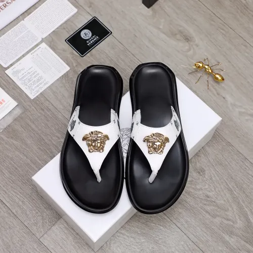 Replica Versace Slippers For Men #1434194 $45.00 USD for Wholesale
