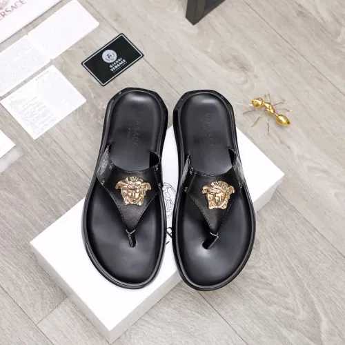 Replica Versace Slippers For Men #1434197 $45.00 USD for Wholesale