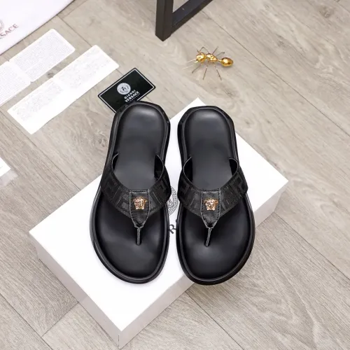 Replica Versace Slippers For Men #1434218 $45.00 USD for Wholesale