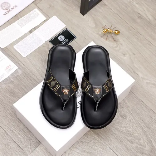 Replica Versace Slippers For Men #1434220 $45.00 USD for Wholesale