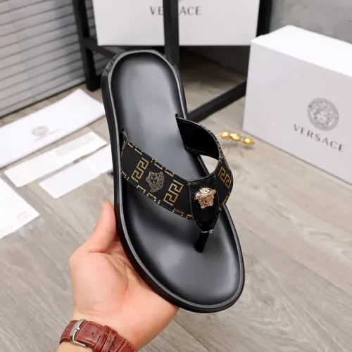 Replica Versace Slippers For Men #1434220 $45.00 USD for Wholesale