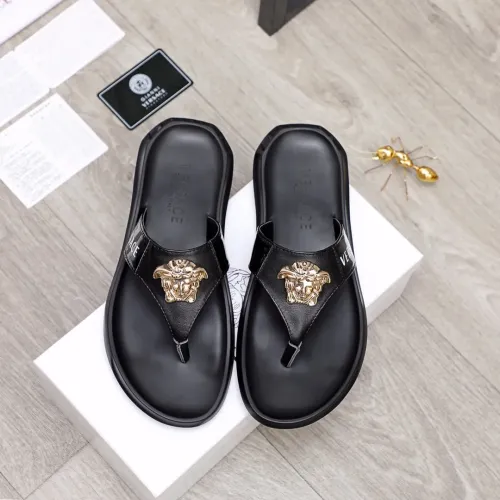 Replica Versace Slippers For Men #1434232 $45.00 USD for Wholesale