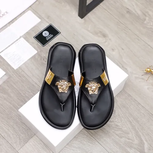 Replica Versace Slippers For Men #1434233 $45.00 USD for Wholesale