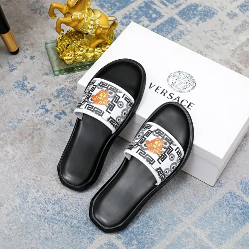 Replica Versace Slippers For Men #1434234 $45.00 USD for Wholesale