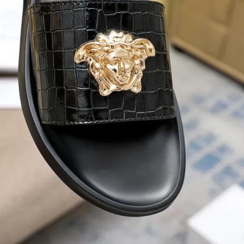 Replica Versace Slippers For Men #1434236 $45.00 USD for Wholesale
