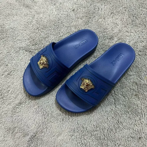 Replica Versace Slippers For Men #1434430 $52.00 USD for Wholesale