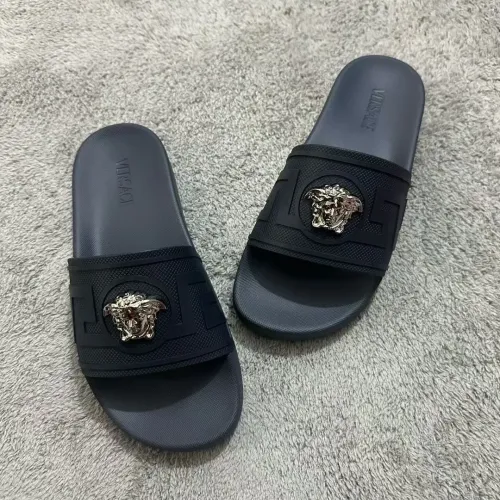 Replica Versace Slippers For Men #1434446 $52.00 USD for Wholesale
