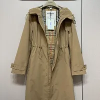 $162.00 USD Burberry Trench Coat Long Sleeved For Women #1427108