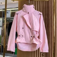 $132.00 USD Burberry Trench Coat Long Sleeved For Women #1431444