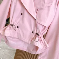 $132.00 USD Burberry Trench Coat Long Sleeved For Women #1431444