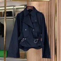 $132.00 USD Burberry Trench Coat Long Sleeved For Women #1431445