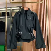 $132.00 USD Burberry Trench Coat Long Sleeved For Women #1431448