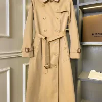 $162.00 USD Burberry Trench Coat Long Sleeved For Women #1431453