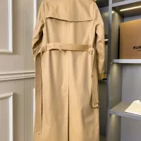 $162.00 USD Burberry Trench Coat Long Sleeved For Women #1431453