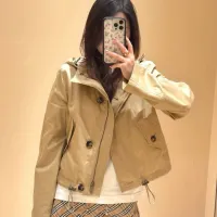 $128.00 USD Burberry Trench Coat Long Sleeved For Women #1431469