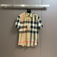 $56.00 USD Burberry Shirts Short Sleeved For Men #1432664