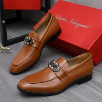 $108.00 USD Salvatore Ferragamo Leather Shoes For Men #1433543