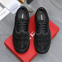 $115.00 USD Salvatore Ferragamo Leather Shoes For Men #1433643