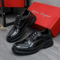 $115.00 USD Salvatore Ferragamo Leather Shoes For Men #1433645
