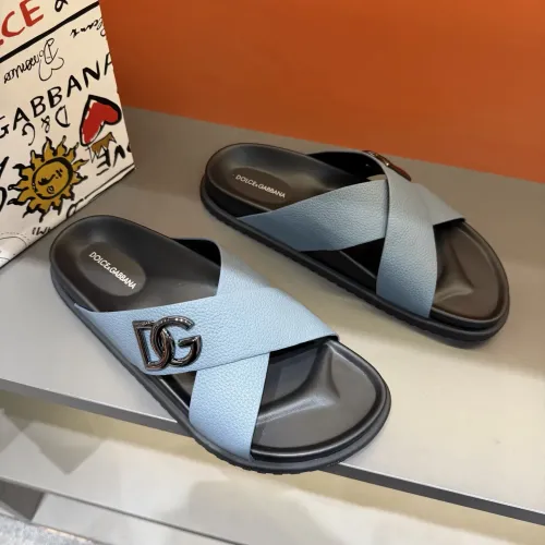 Replica Dolce & Gabbana D&G Slippers For Men #1434900 $52.00 USD for Wholesale