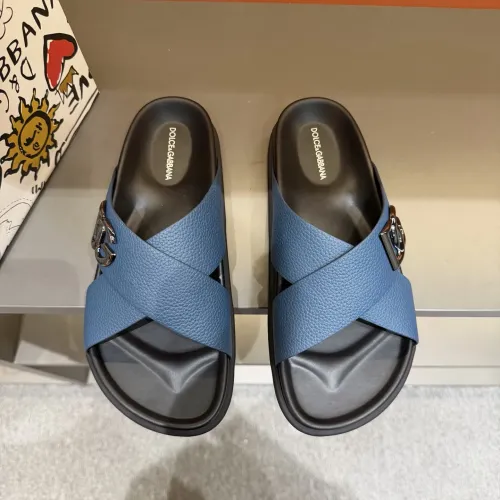 Replica Dolce & Gabbana D&G Slippers For Men #1434901 $52.00 USD for Wholesale