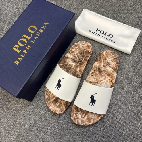 Replica Ralph Lauren Polo Slippers For Men #1435063 $45.00 USD for Wholesale