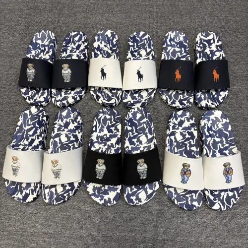 Replica Ralph Lauren Polo Slippers For Men #1435102 $45.00 USD for Wholesale