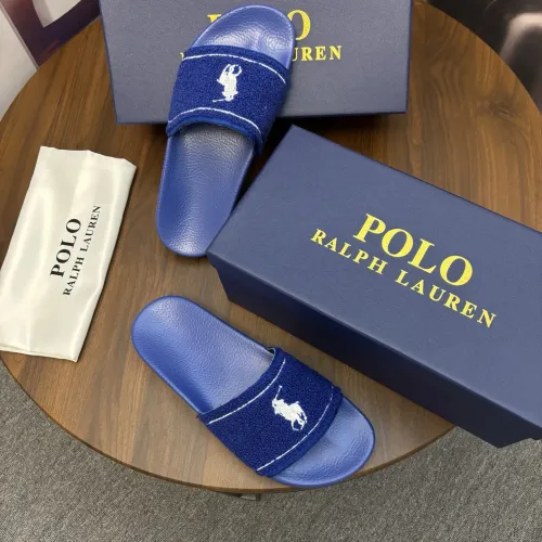 Replica Ralph Lauren Polo Slippers For Men #1435136 $45.00 USD for Wholesale
