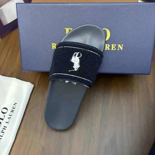 Replica Ralph Lauren Polo Slippers For Men #1435137 $45.00 USD for Wholesale