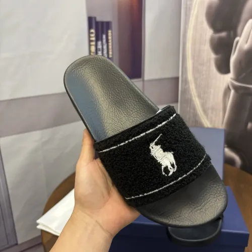 Replica Ralph Lauren Polo Slippers For Men #1435138 $45.00 USD for Wholesale