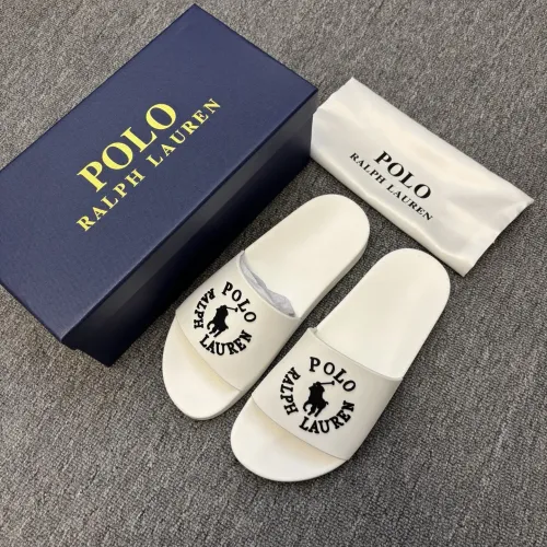 Replica Ralph Lauren Polo Slippers For Men #1435139 $45.00 USD for Wholesale
