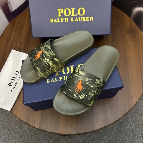 Replica Ralph Lauren Polo Slippers For Men #1435145 $45.00 USD for Wholesale