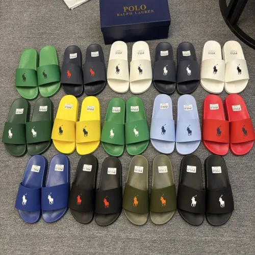 Replica Ralph Lauren Polo Slippers For Men #1435183 $45.00 USD for Wholesale