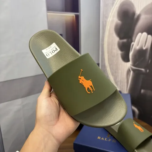 Replica Ralph Lauren Polo Slippers For Men #1435184 $45.00 USD for Wholesale