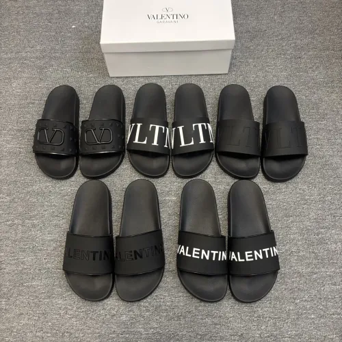 Replica Valentino Slippers For Men #1435195 $42.00 USD for Wholesale