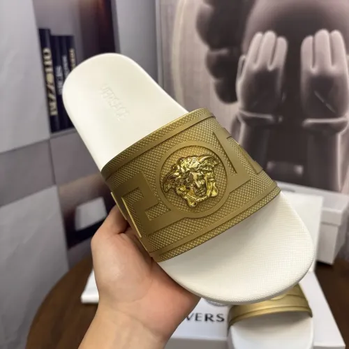 Replica Versace Slippers For Men #1435247 $42.00 USD for Wholesale