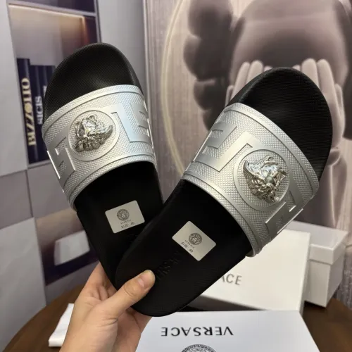 Replica Versace Slippers For Men #1435255 $42.00 USD for Wholesale