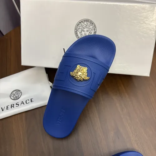 Replica Versace Slippers For Men #1435278 $42.00 USD for Wholesale