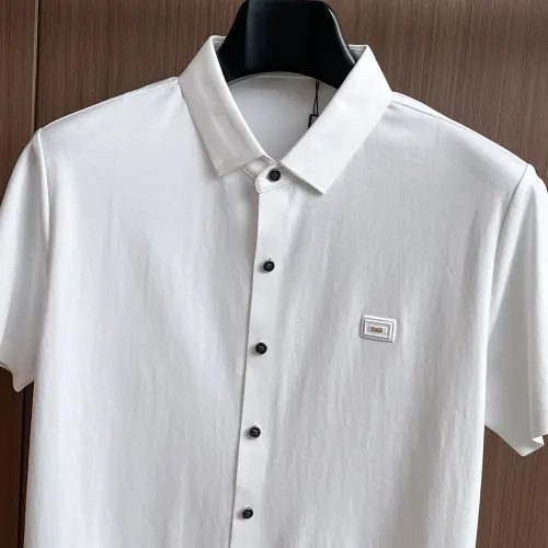 Replica Dolce & Gabbana D&G Shirts Short Sleeved For Men #1436950 $52.00 USD for Wholesale