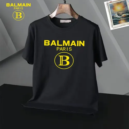 Replica Balmain T-Shirts Short Sleeved For Unisex #1437265 $25.00 USD for Wholesale
